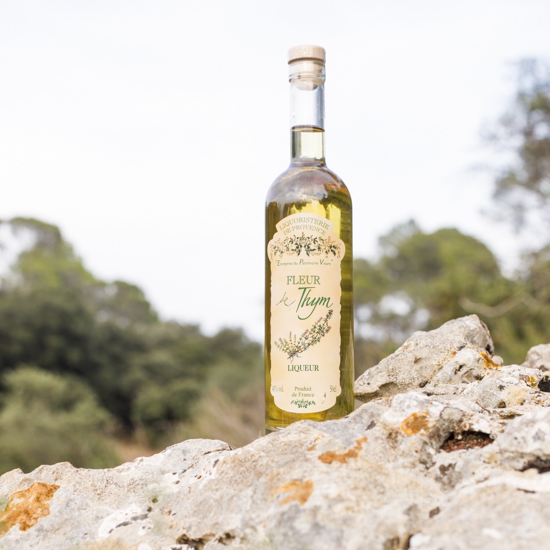 thyme liqueur Fleur de Thym Liquoristerie de Provence