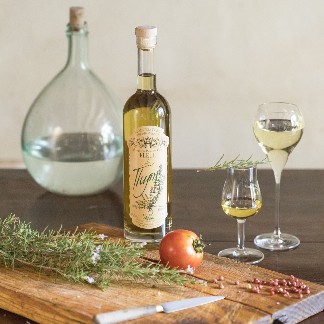 thyme liqueur Fleur de Thym Liquoristerie de Provence